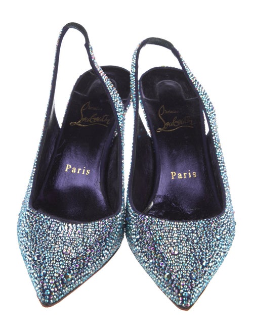 Christian Louboutin Crystal Slingback Pumps