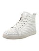 Christian Louboutin Spike Accents Leather Sneakers