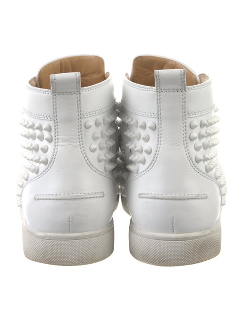 Christian Louboutin Spike Accents Leather Sneakers
