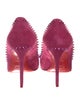 Christian Louboutin Spike Accents Suede Pumps