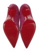 Christian Louboutin Spike Accents Suede Pumps