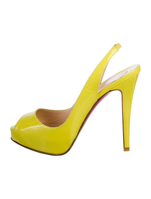 Christian Louboutin Patent Leather Slingback Pumps