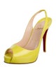 Christian Louboutin Patent Leather Slingback Pumps