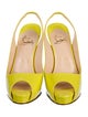 Christian Louboutin Patent Leather Slingback Pumps