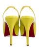 Christian Louboutin Patent Leather Slingback Pumps
