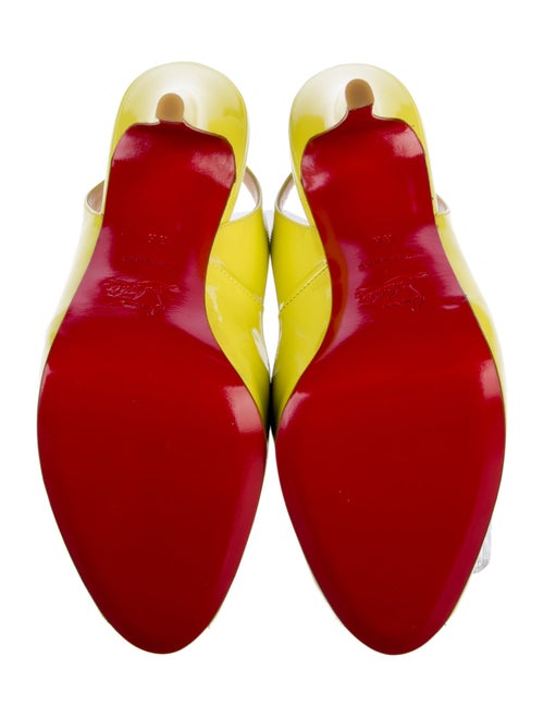 Christian Louboutin Patent Leather Slingback Pumps