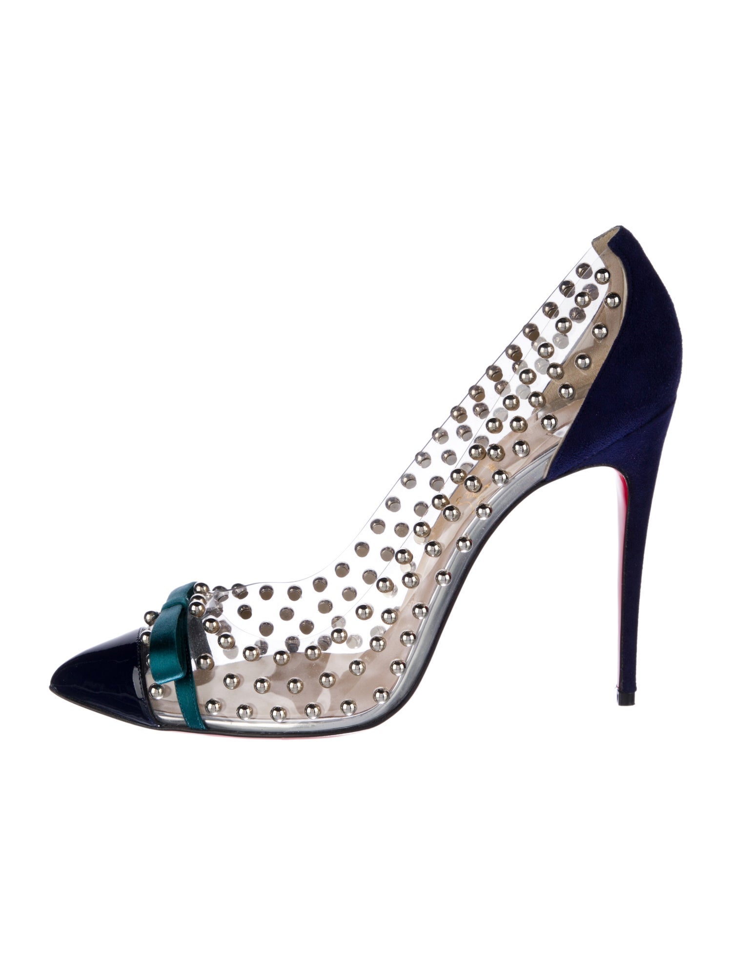 Christian Louboutin PVC Bow Accents Pumps