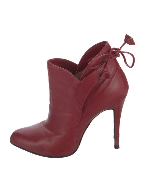 Christian Louboutin Leather Lace-Up Boots