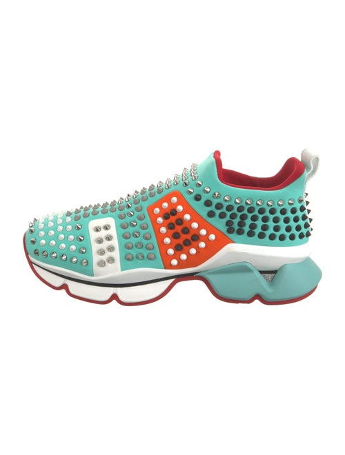 Christian Louboutin Rockstud Spike Neoprene Sneakers
