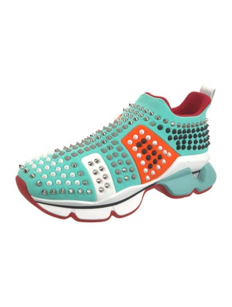 Christian Louboutin Rockstud Spike Neoprene Sneakers