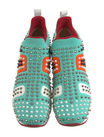 Christian Louboutin Rockstud Spike Neoprene Sneakers
