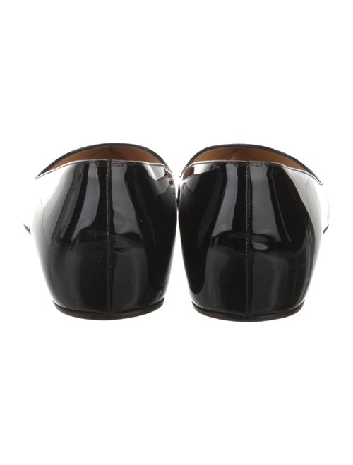 Christian Louboutin Patent Leather Animal Print Ballet Flats