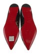 Christian Louboutin Patent Leather Animal Print Ballet Flats