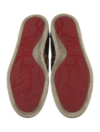 Christian Louboutin Ponyhair Animal Print Sneakers