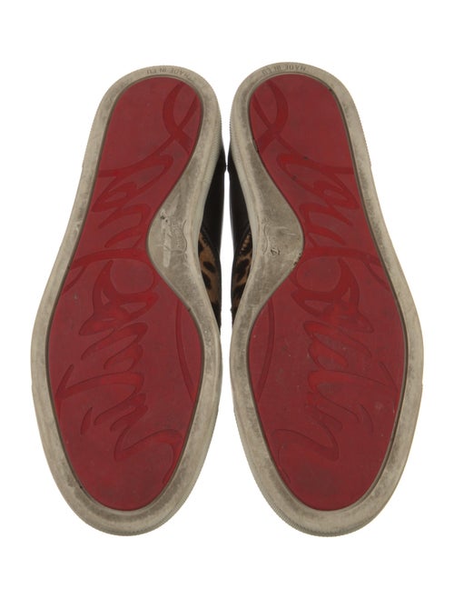 Christian Louboutin Ponyhair Animal Print Sneakers