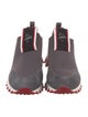 Christian Louboutin Neoprene Leather Trim Embellishment Sneakers