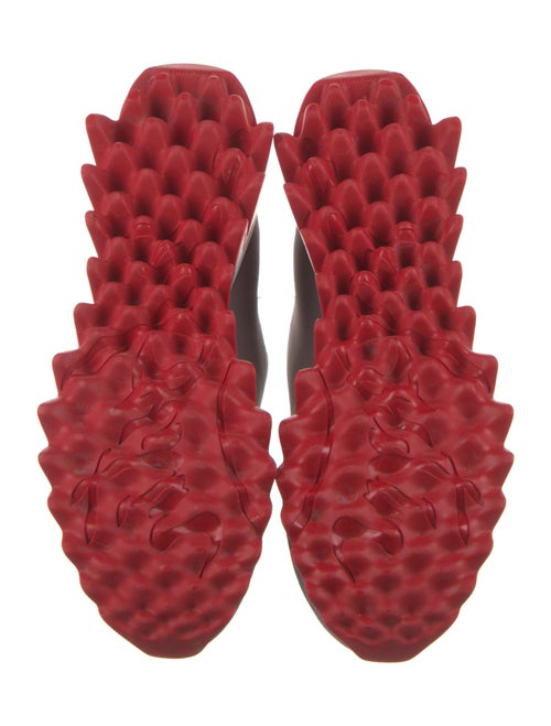 Christian Louboutin Neoprene Leather Trim Embellishment Sneakers