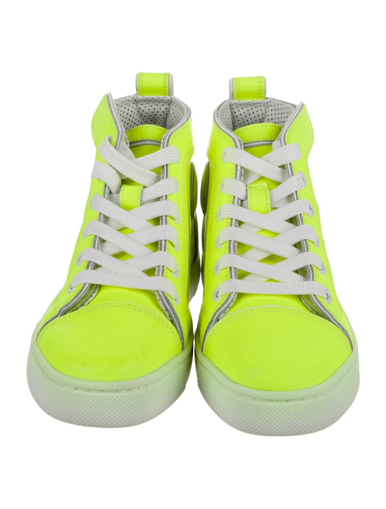 Christian Louboutin Christian Louboutin girls pvc high top shoe w/ Tags