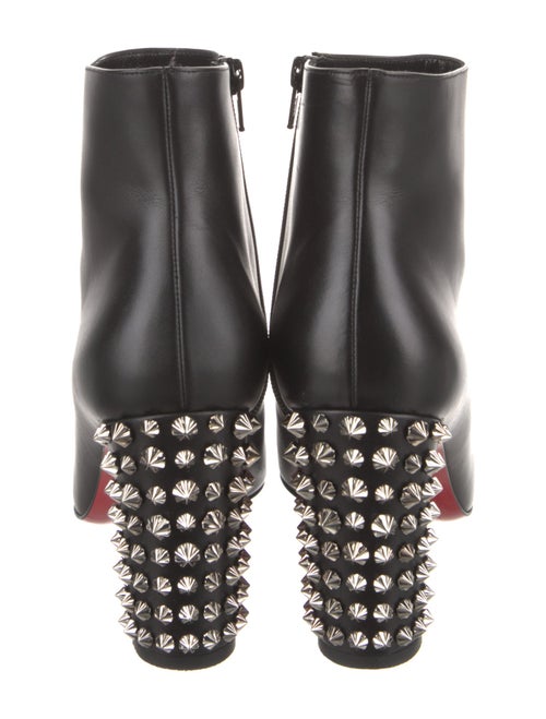 Christian Louboutin Leather Studded Accents Boots