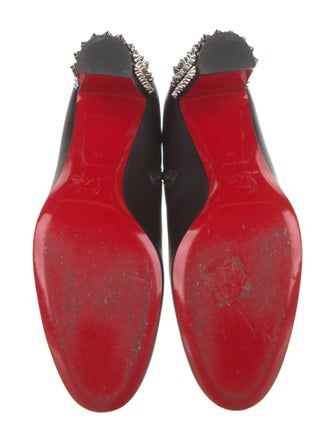 Christian Louboutin Leather Studded Accents Boots