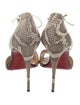 Christian Louboutin Snakeskin Animal Print D'Orsay Pumps