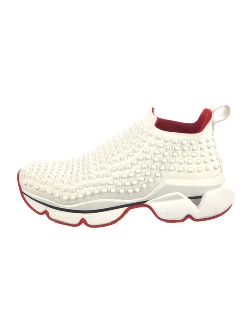 Christian Louboutin Spike Accents Neoprene Sock Sneakers