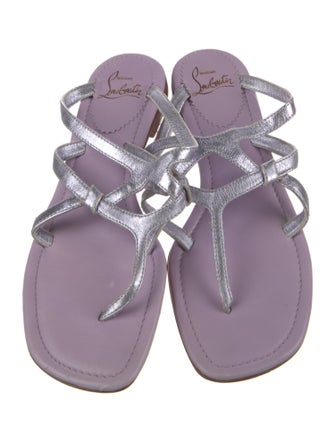 Christian Louboutin Leather Flip Flops