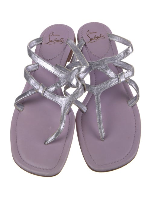 Christian Louboutin Leather Flip Flops