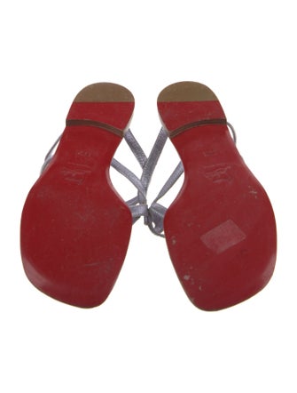 Christian Louboutin Leather Flip Flops