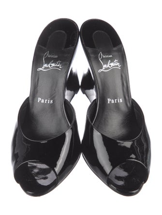 Christian Louboutin Patent Leather Slides
