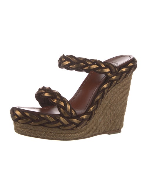 Christian Louboutin Suede Floral Print Espadrilles