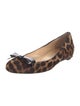 Christian Louboutin Ponyhair Animal Print Ballet Flats