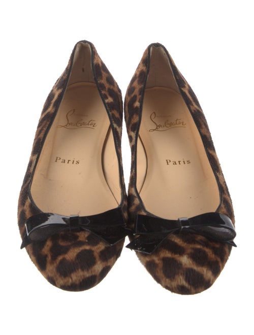 Christian Louboutin Ponyhair Animal Print Ballet Flats