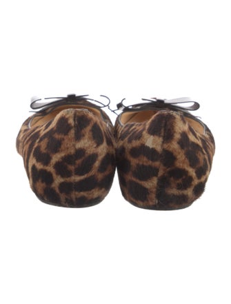 Christian Louboutin Ponyhair Animal Print Ballet Flats