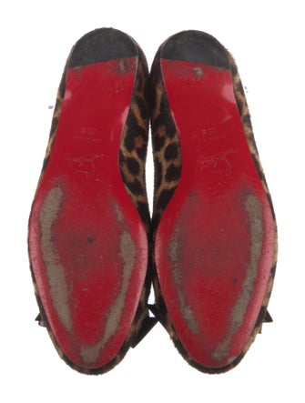 Christian Louboutin Ponyhair Animal Print Ballet Flats