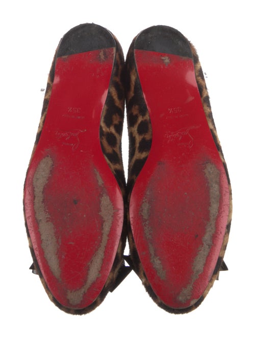 Christian Louboutin Ponyhair Animal Print Ballet Flats