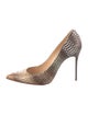 Christian Louboutin Python Animal Print Pumps