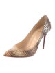 Christian Louboutin Python Animal Print Pumps