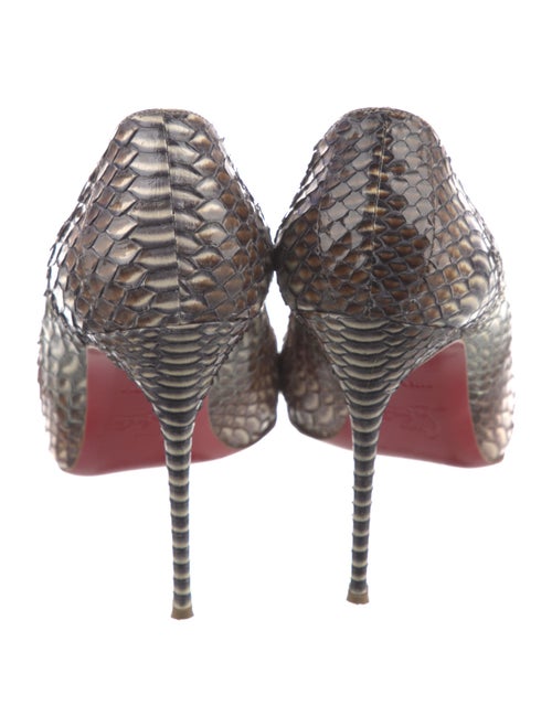 Christian Louboutin Python Animal Print Pumps