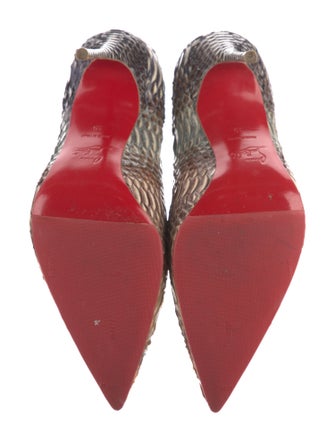 Christian Louboutin Python Animal Print Pumps