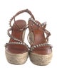 Christian Louboutin Spike Accents Leather Espadrilles