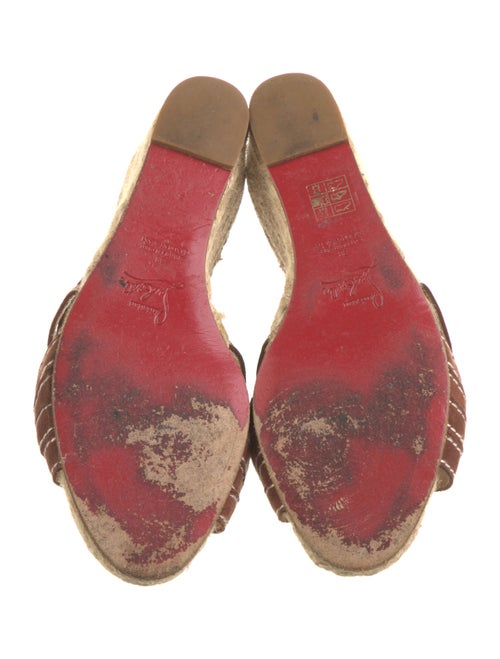 Christian Louboutin Suede Striped Espadrilles