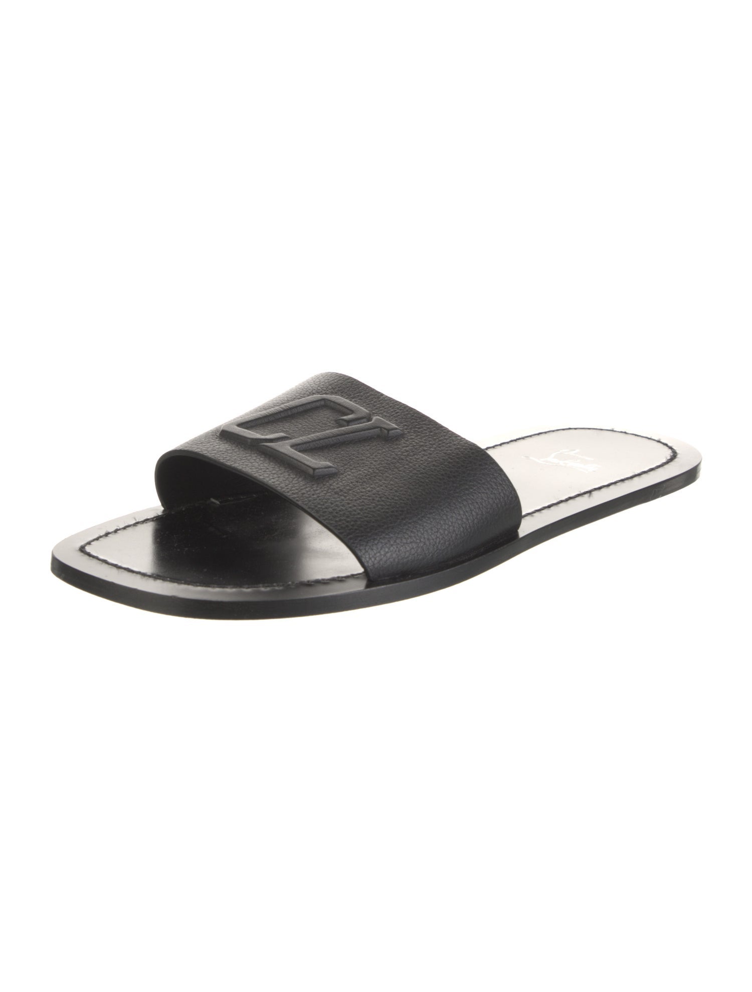 Christian Louboutin Leather Slides