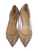 Christian Louboutin Mesh Glitter Accents Ballet Flats