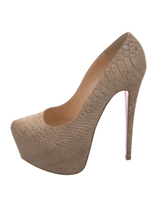 Christian Louboutin Python Pumps