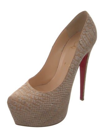 Christian Louboutin Python Pumps