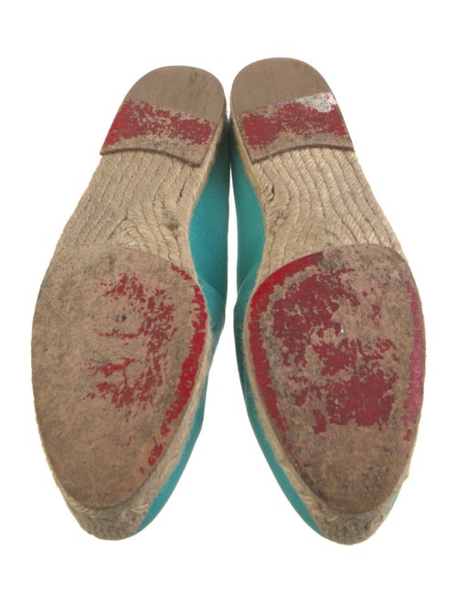 Christian Louboutin Canvas Embroidered Accent Espadrilles