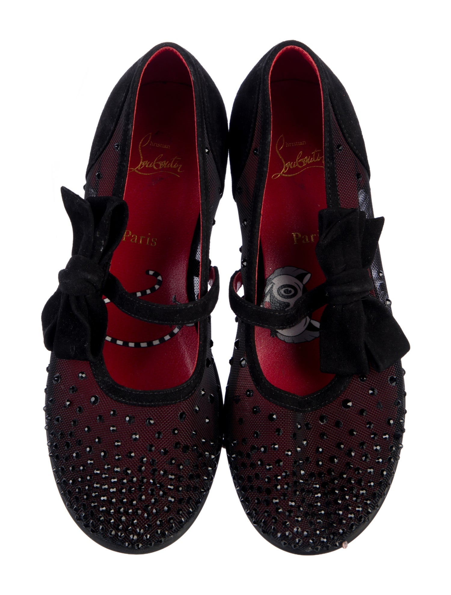 Christian Louboutin Solid Leather Ballet Flats