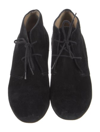 Christian Louboutin Suede Lace-Up Boots