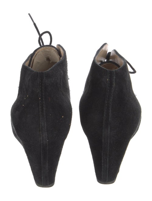 Christian Louboutin Suede Lace-Up Boots